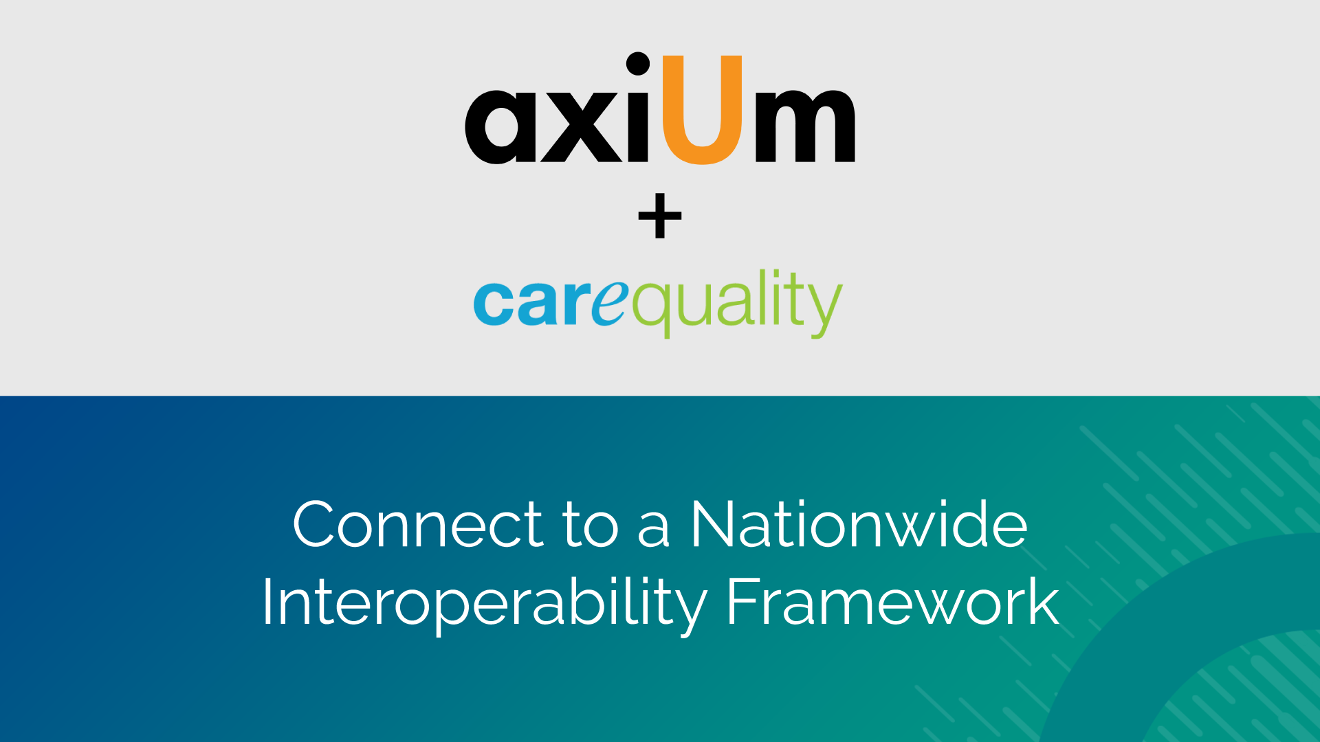 Connect to a Nationwide Interoperability Framework